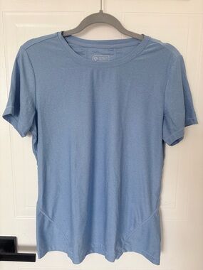 Mondetta Women’s Short Sleeve SportCrew Tee in Light Blue
